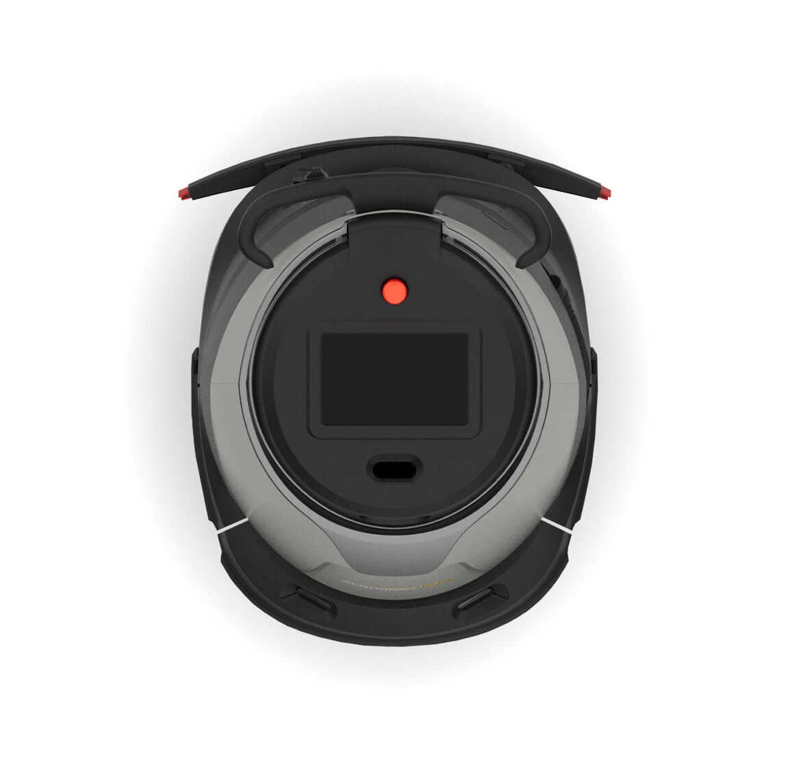 Top view of a floor cleaner Scrubber 50 cleaning hotel lobby floors autonomously – Commercial robot floor scrubber USA
